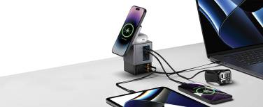 Logotrade promotional merchandise image of: Urban Vitamin Sacramento 105W GAN charger+retractable cables