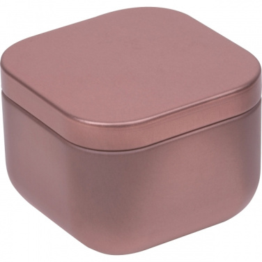 Logo trade promotional merchandise photo of: Candle in tin PRAGUE