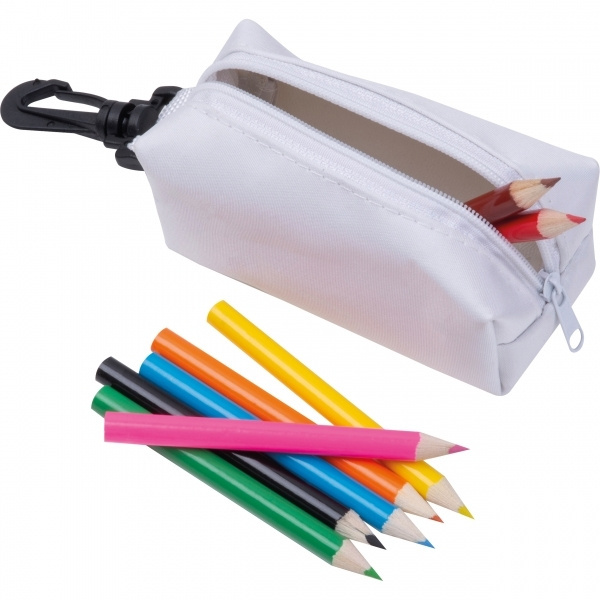 Logo trade corporate gifts image of: Case with Colored Pencils CARLTON