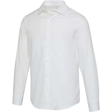 Logo trade promotional giveaways image of: Citrine twill men's shirt