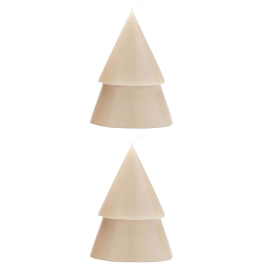 Logo trade promotional giveaways picture of: Originalhome Xmas tree candle set of 2 - M