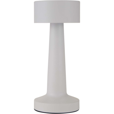Logo trade promotional merchandise image of: Aludra rechargeable dimmable table lamp with 3 light modes