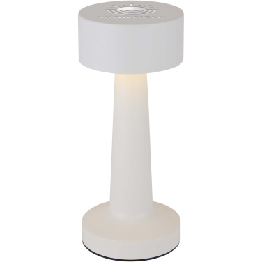 Logo trade promotional gift photo of: Aludra rechargeable dimmable table lamp with 3 light modes