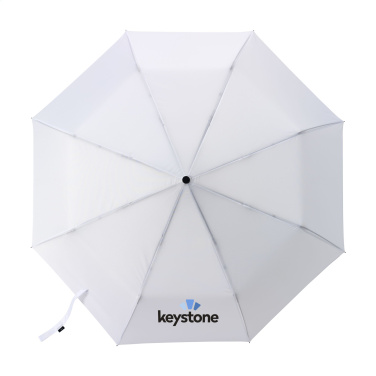 Logo trade advertising product photo of: Michigan foldable RCS RPET umbrella 21 inch