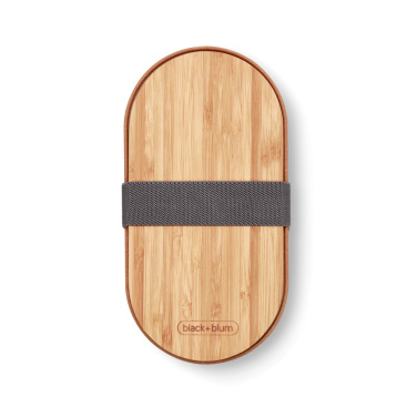 Logotrade promotional product image of: Black+Blum Stainless Steel Double Bento Box