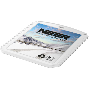 Logo trade promotional merchandise image of: Thrym rectangular recycled plastic ice scraper