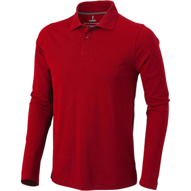 Logo trade advertising products image of: Oakville long sleeve men's polo
