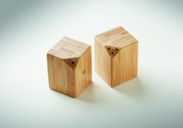 Logotrade promotional giveaway image of: Bamboo salt & pepper set