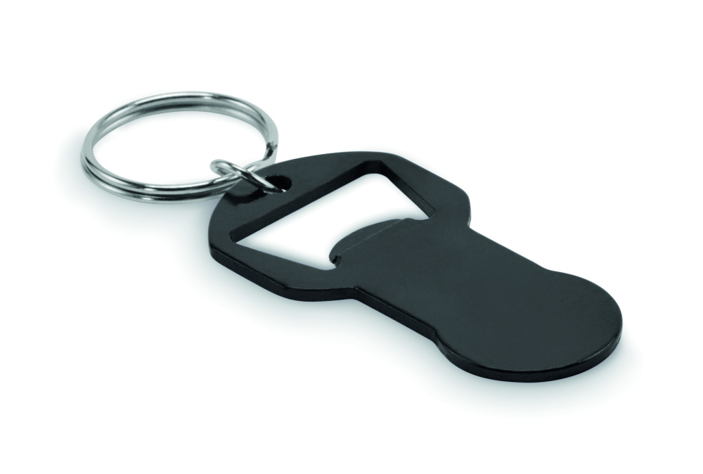 Logo trade business gift photo of: Recycled aluminium bottle opener