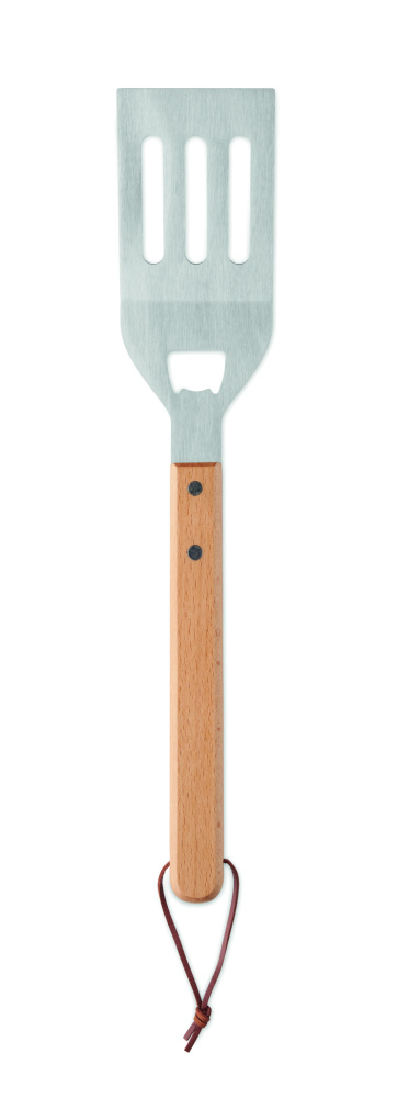 Logo trade promotional gifts picture of: BBQ spatula in beechwood