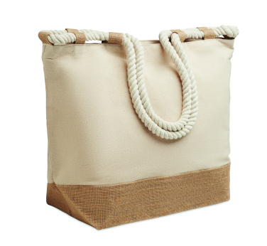 Logo trade promotional merchandise picture of: Canvas beach bag