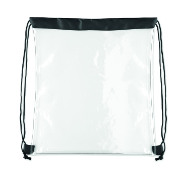 Logo trade promotional product photo of: Transparent drawstring bag