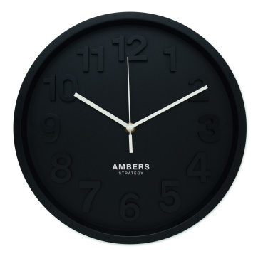 Logo trade promotional gifts picture of: Wall clock in PP