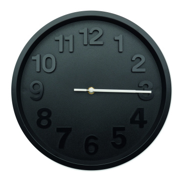 Logo trade business gifts image of: Wall clock in PP