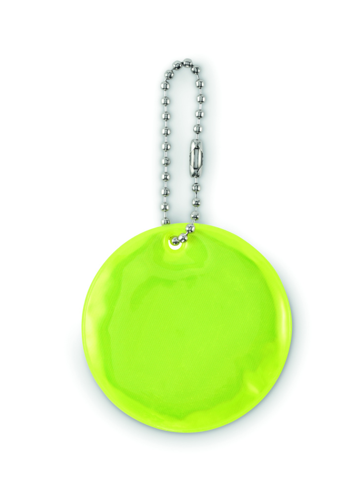 Logotrade promotional giveaways photo of: Round reflective keyring