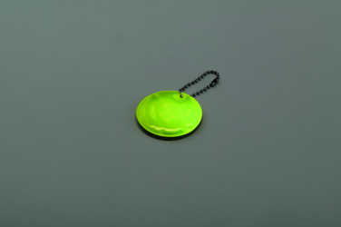 Logo trade promotional merchandise photo of: Round reflective keyring