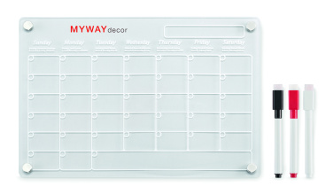 Logo trade promotional gift photo of: Magnetic acrylic planner