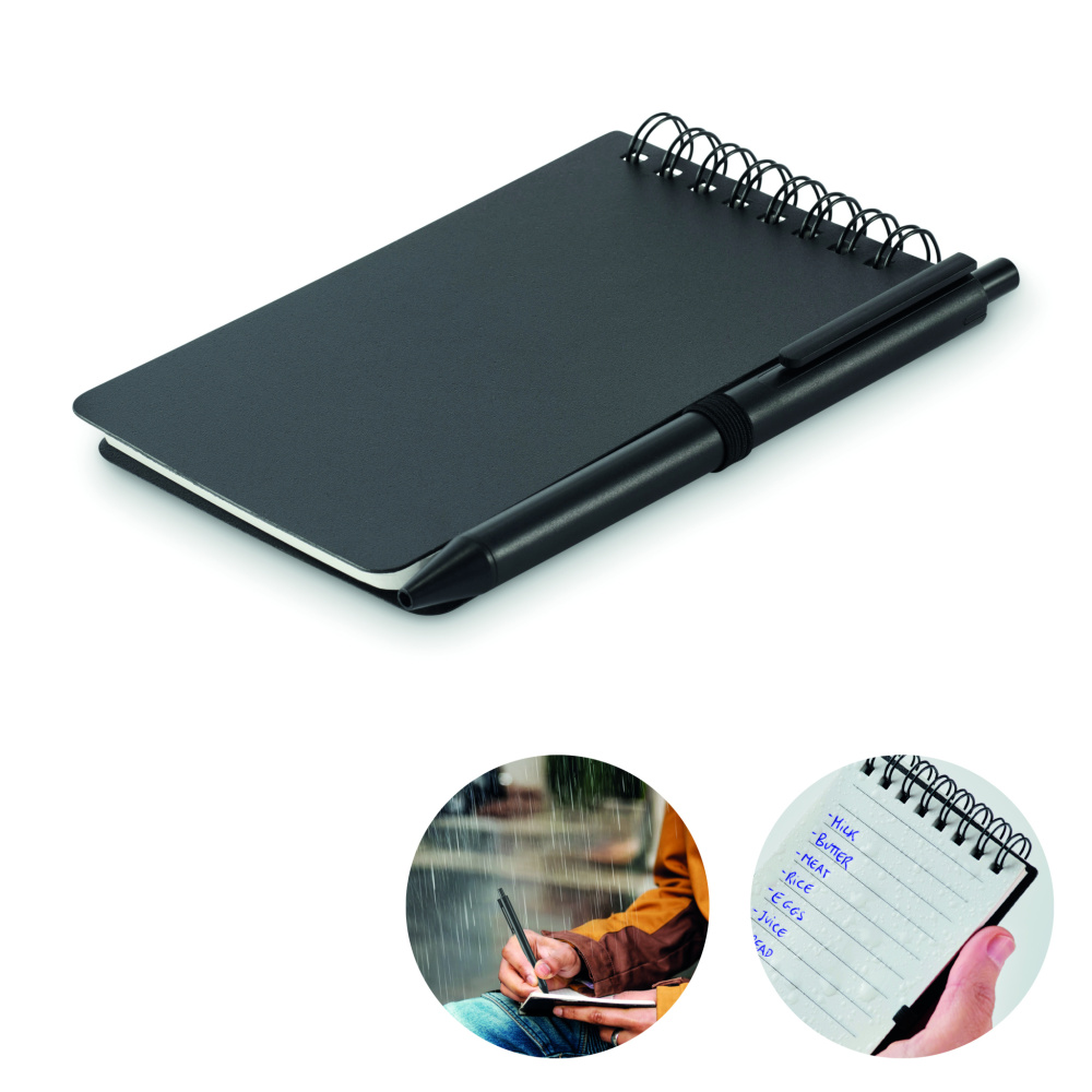Logo trade promotional items image of: Water repellent notepad