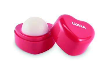 Logotrade promotional giveaway image of: Heart shape vegan lip balm