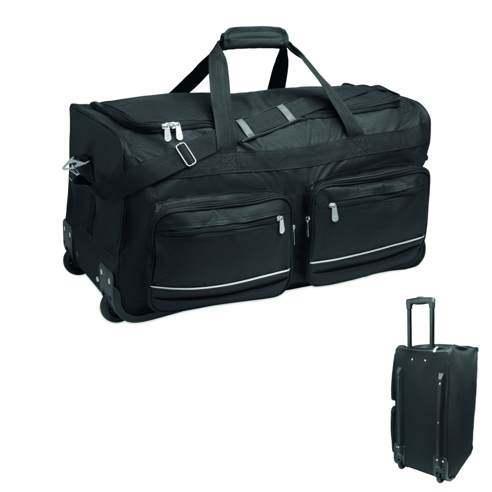 Logotrade promotional gift image of: Duffle bag trolley 600D RPET