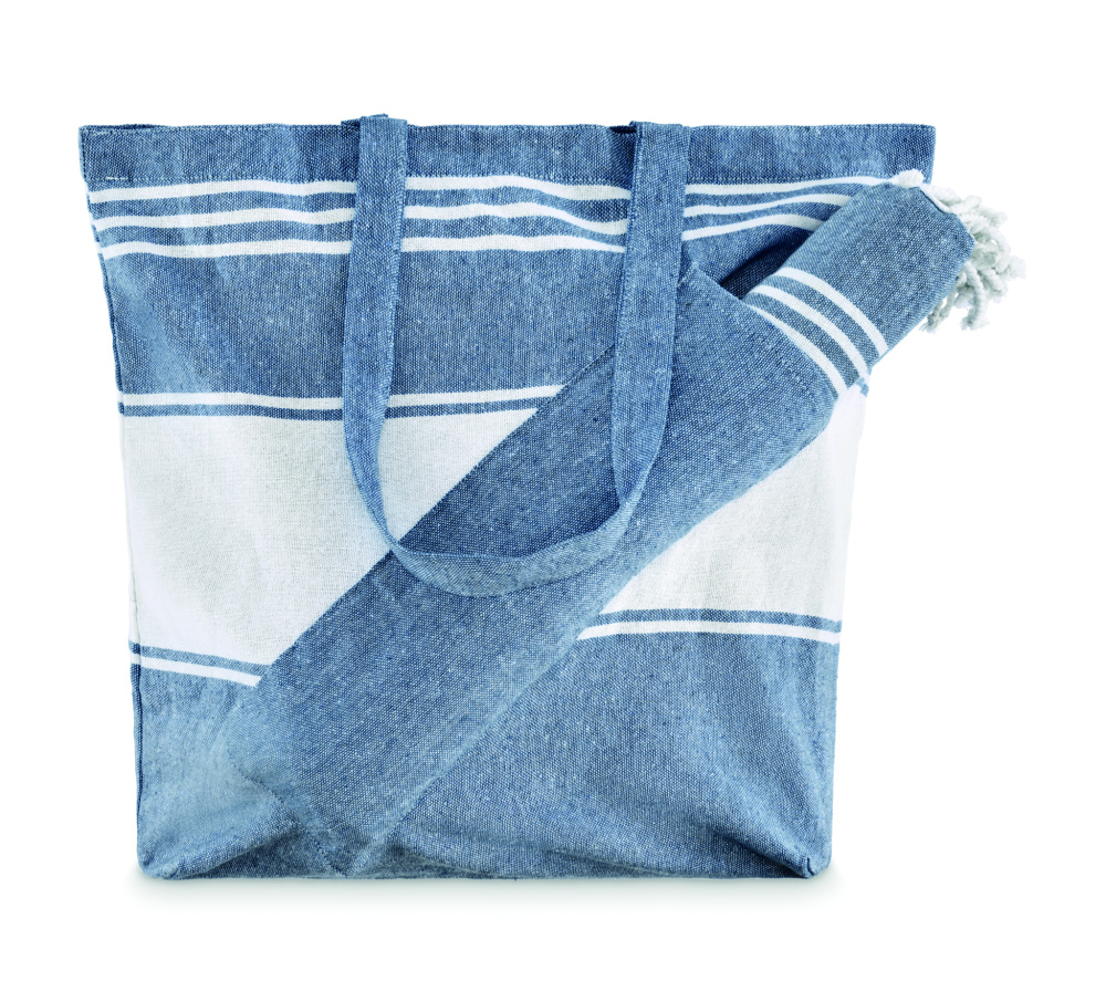 Logo trade advertising products image of: Beach bag with hammam towel