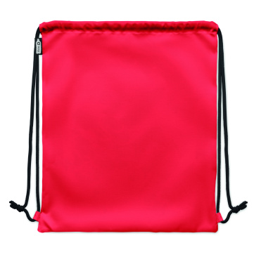 Logo trade promotional products image of: Large drawstring bag 300D RPET