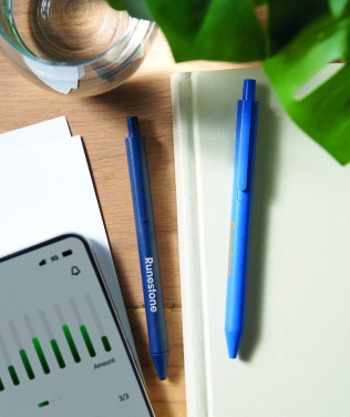 Logotrade corporate gift image of: Wheat Straw/ABS push type pen