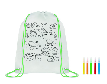 Logotrade promotional product image of: Non woven kids bag with pens