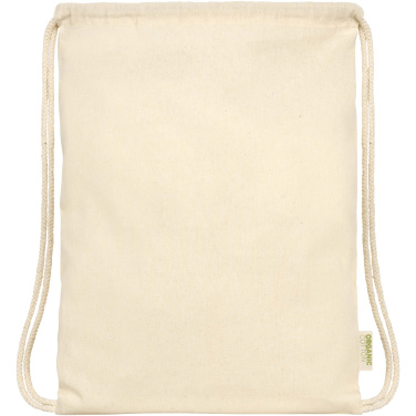 Logotrade corporate gift image of: Odisha 100 g/m² OCS organic drawstring bag 5L