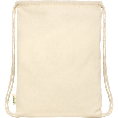 Logo trade promotional items image of: Odisha 100 g/m² OCS organic drawstring bag 5L