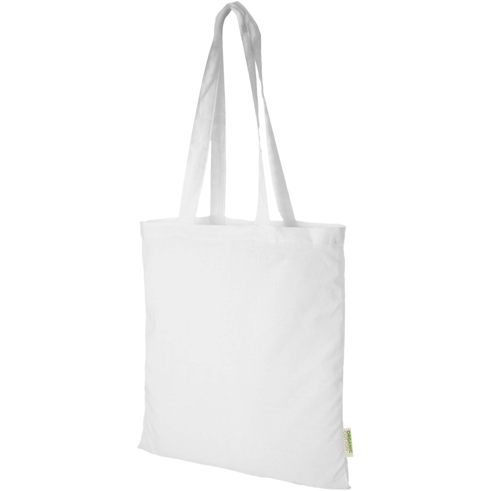 Logo trade promotional giveaways image of: Odisha 140 g/m² OCS organic tote bag 7L