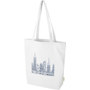 Logo trade corporate gift photo of: Odisha 180 g/m² OCS organic wide bottom tote bag 11L