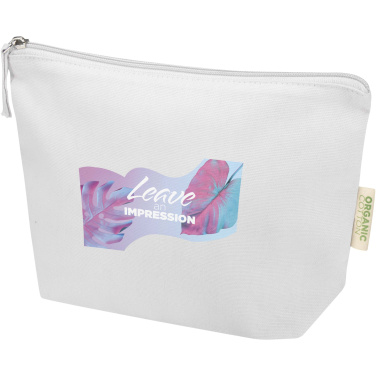 Logotrade promotional item picture of: Odisha 180 g/m² OCS organic toiletry bag 1L