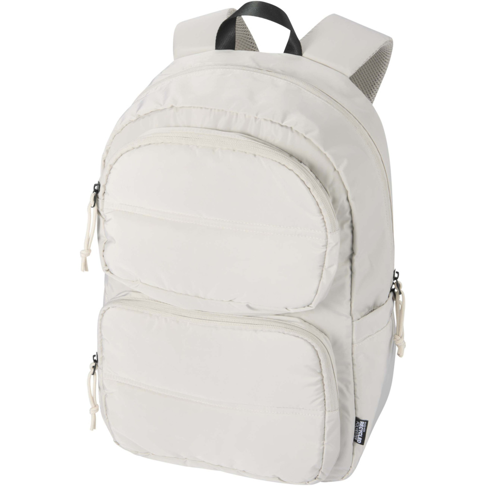 Logotrade promotional product picture of: Puffer 15.6" GRS recycled laptop backpack 18L