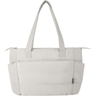 Logotrade promotional giveaway picture of: Puffer 15.6" GRS recycled laptop tote bag 18L