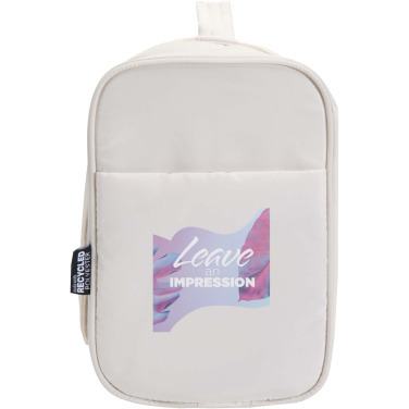 Logotrade promotional giveaway picture of: Puffer GRS recycled hangable toiletry bag 8L