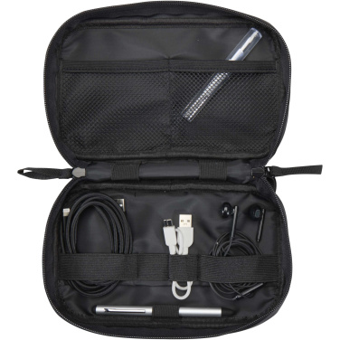 Logotrade promotional giveaway image of: Resi Plus GRS recycled tech pouch 1L