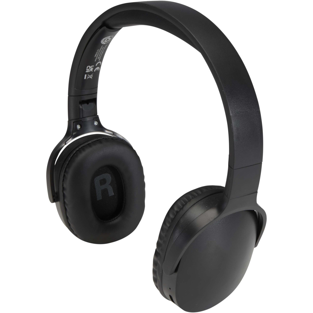 Logotrade promotional merchandise image of: Ancha recycled plastic over-ear wireless Bluetooth® headset