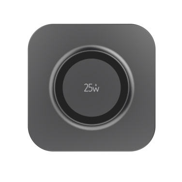 Logo trade promotional merchandise picture of: Quantum ultra-fast 25W magnetic wireless charging pad