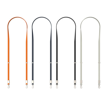 Logotrade advertising products photo of: Nivo RCS recycled PET Crossbody lanyard