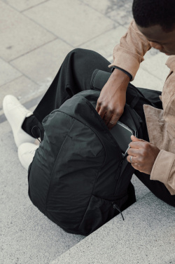 Logo trade advertising products picture of: KENTO URBAN RCS recycled nylon 15.6 inch Backpack with front