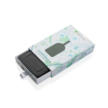 Logo trade advertising product photo of: Globefind Dual RCS luggage tag with worldwide locating