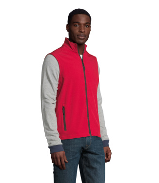 Logo trade promotional merchandise picture of: RACE BW MEN SOFTSHELL