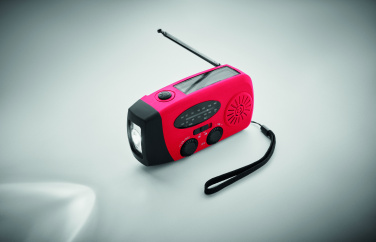 Logo trade corporate gifts picture of: Portable radio SOS with LED torch