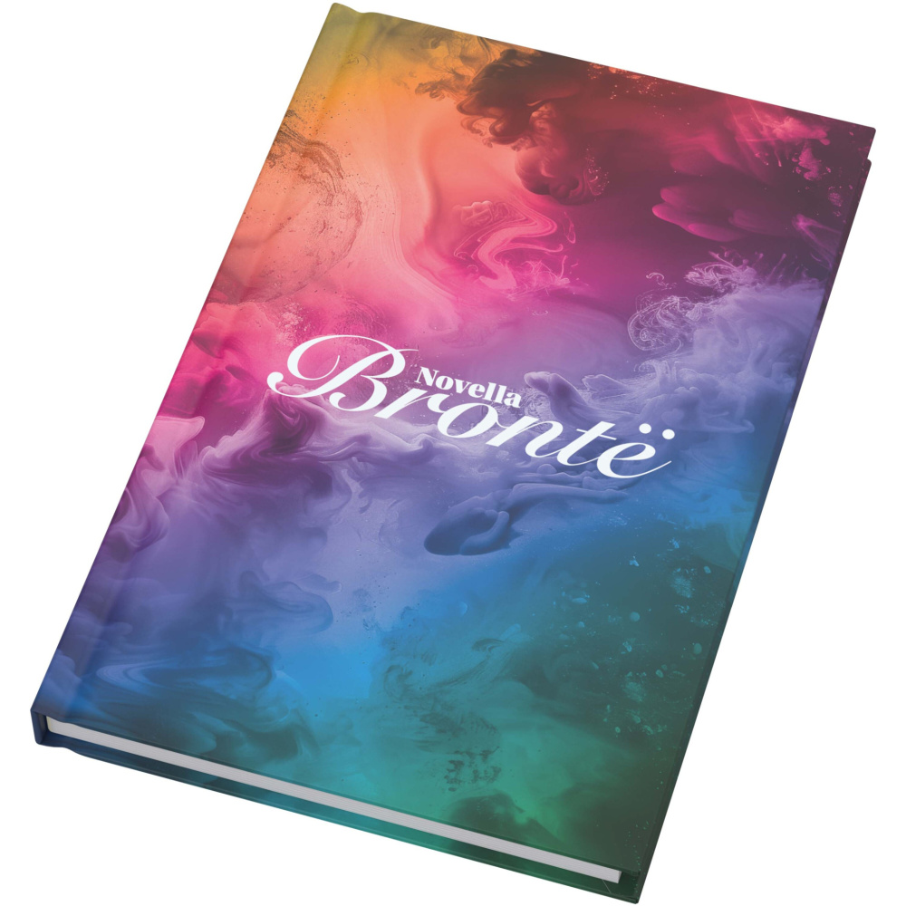 Logo trade promotional merchandise photo of: Novella Brontë A5 matt hard cover notebook - 100 sheets
