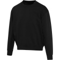 Boris 280 g/m2 unisex OCS organic oversized crewneck sweater, Black
