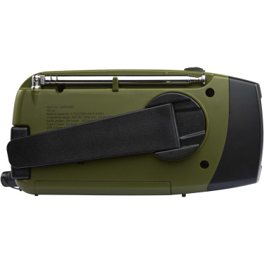 Logotrade promotional product picture of: Avior RCS recycled plastic emergency radio