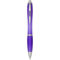 Nash RCS recycled plastic ballpoint pen with coloured barrel and grip (black ink), Purple