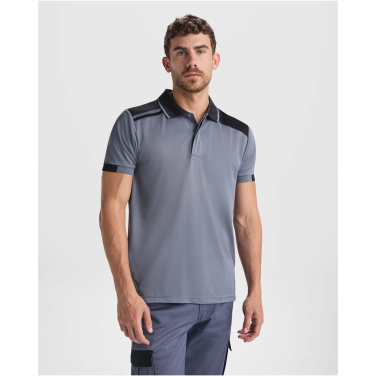 Logo trade promotional merchandise photo of: Samurai 160 g/m2 unisex antibacterial short sleeve polo 