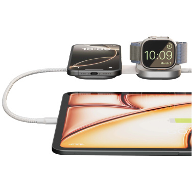 Logo trade promotional products image of: Zens Pro 3 140W USB-C 3-in-1 charging cable